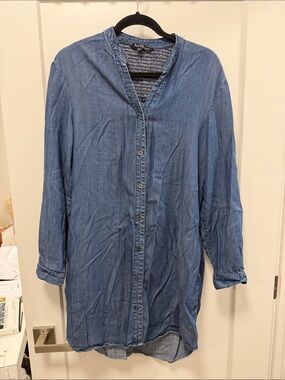Velvet Heart Blue Denim Mini Shirt Dress